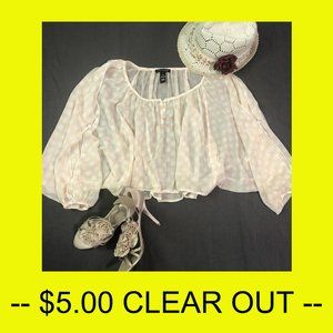 QED London batwing sleeve top